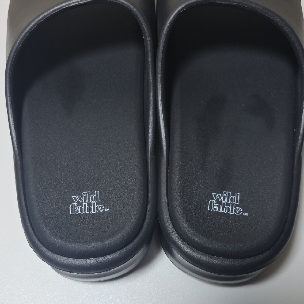 Wild Fable NWOT Black Platform Slide Sandals — Padded Slides - Picture 2 of 6